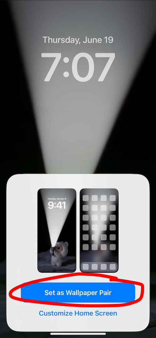 Tap Add button at top right